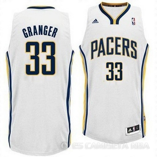 Camiseta Granger #33 Indiana Pacers Blanco - Haga un click en la imagen para cerrar